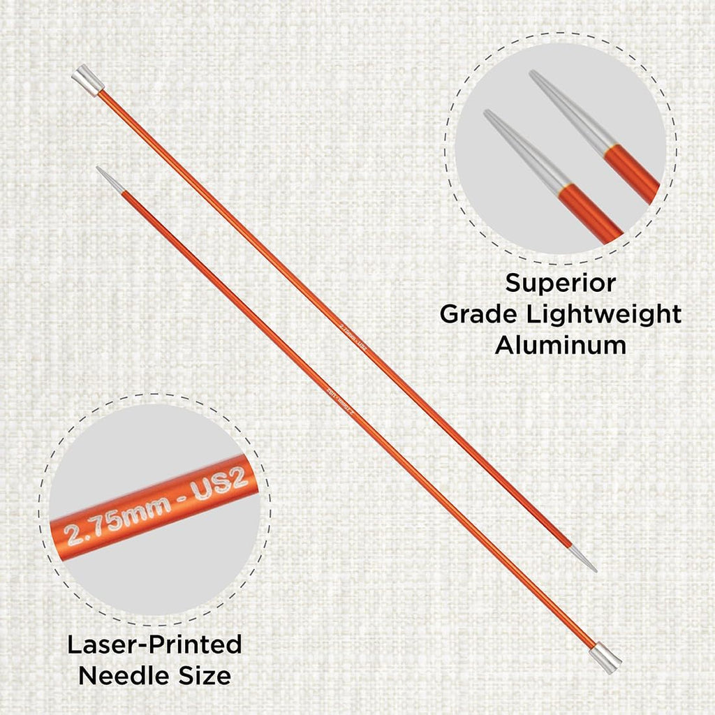 Agujas largas rectas Knitpro