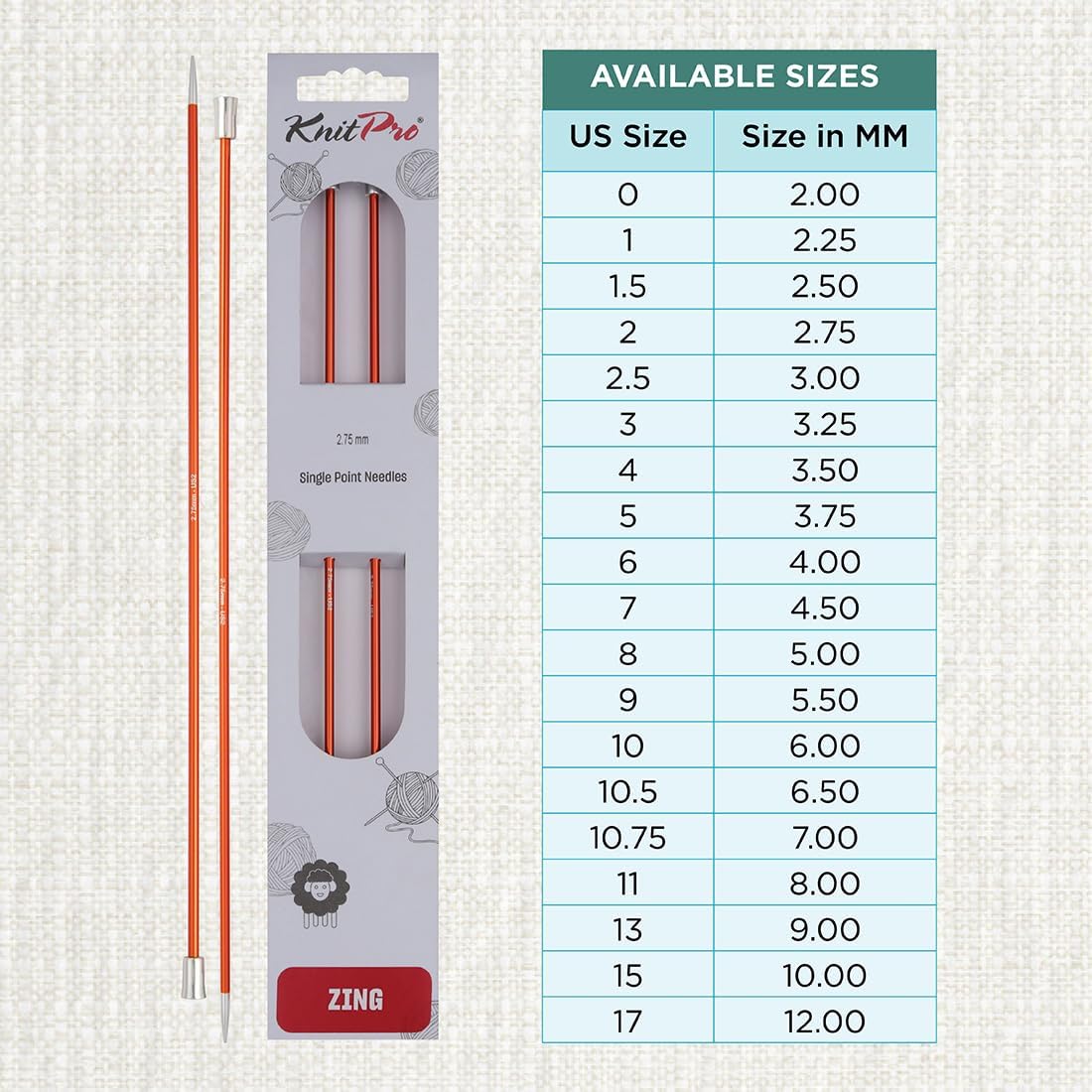 Agujas largas rectas Knitpro